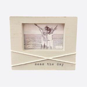 Seas the Day Gray Photo Frame